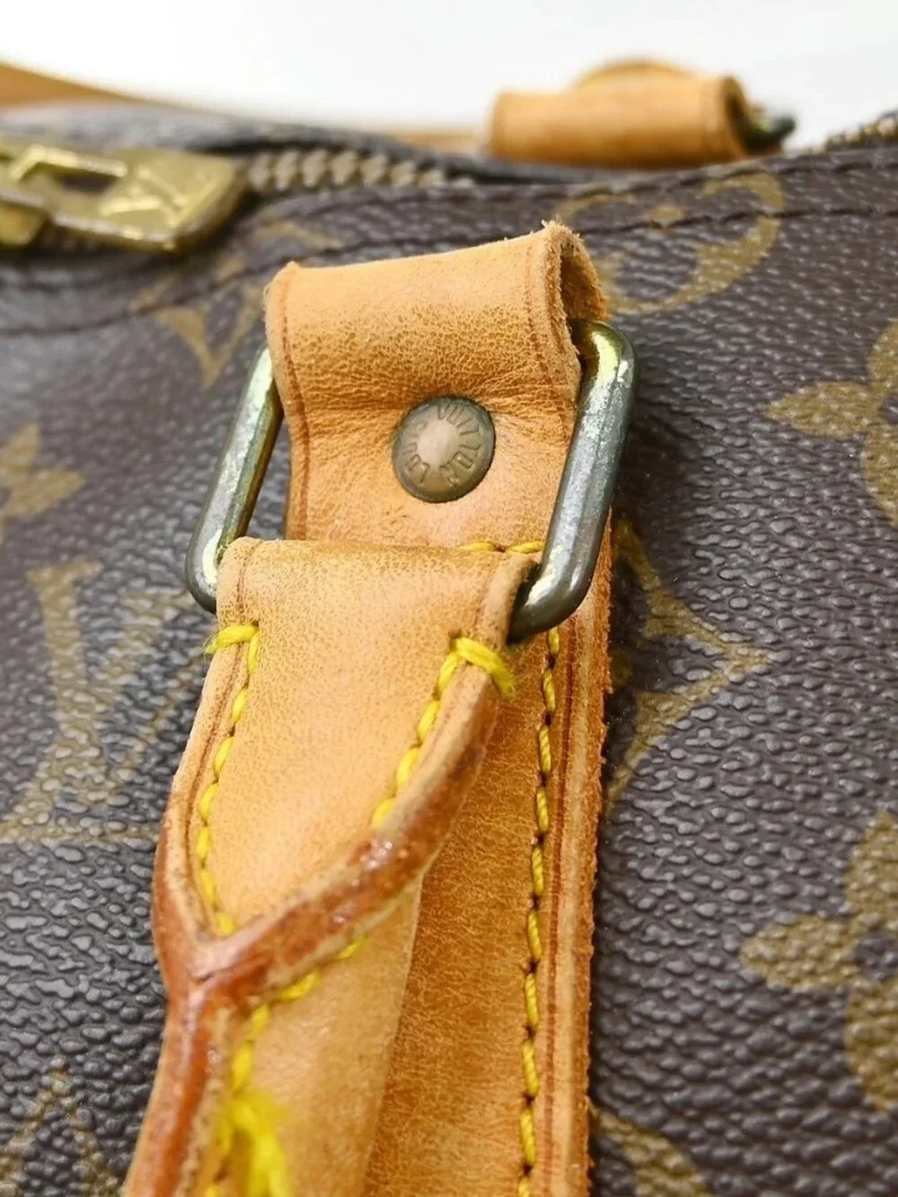 Best05 LOUIS VUITTON KEEPALL 50 TRAVEL HANDBAG MONOGRAM